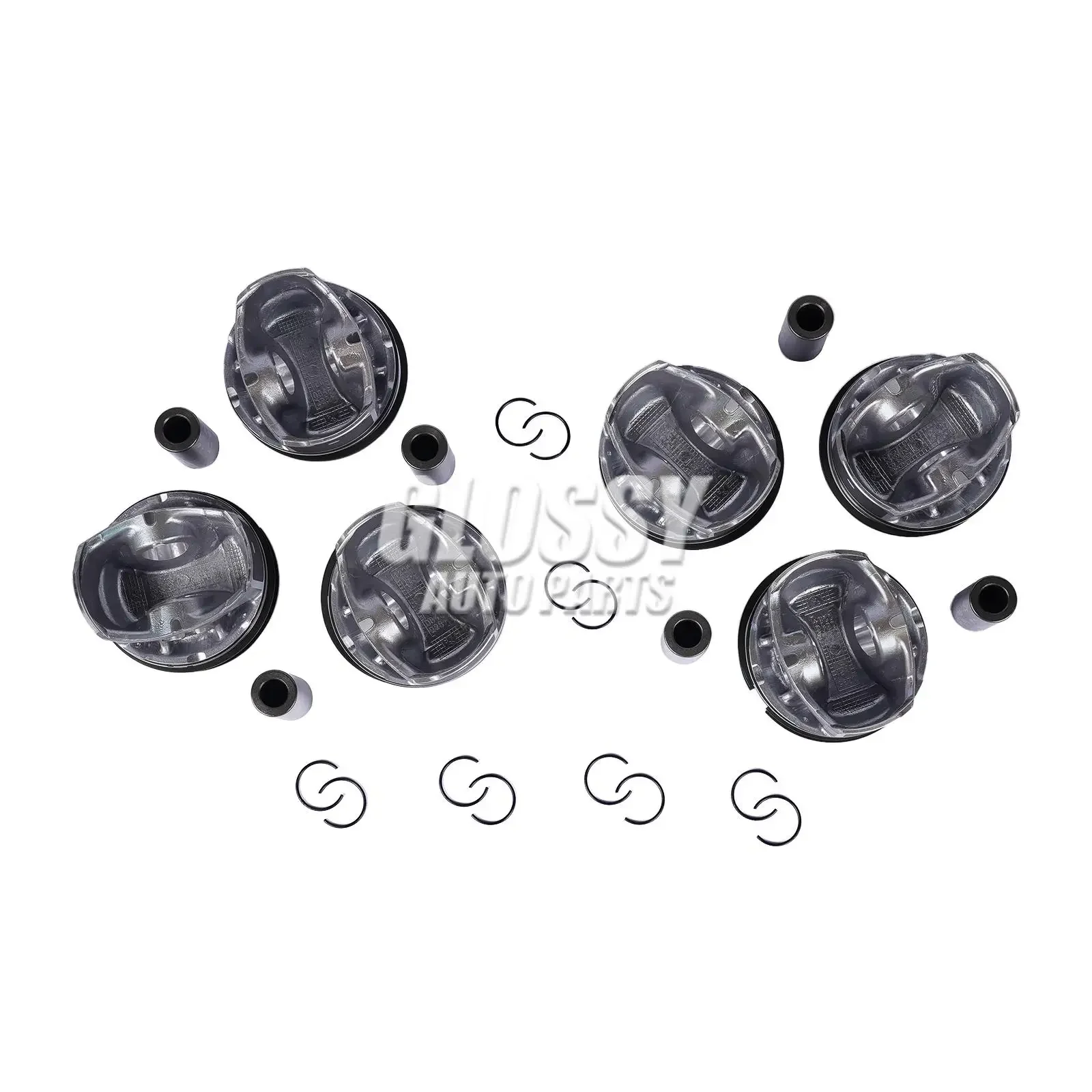 AP03 Set fasce elastiche 6 pezzi AJ126 per Jaguar Land Rover 3.0L V6 sovralimentato