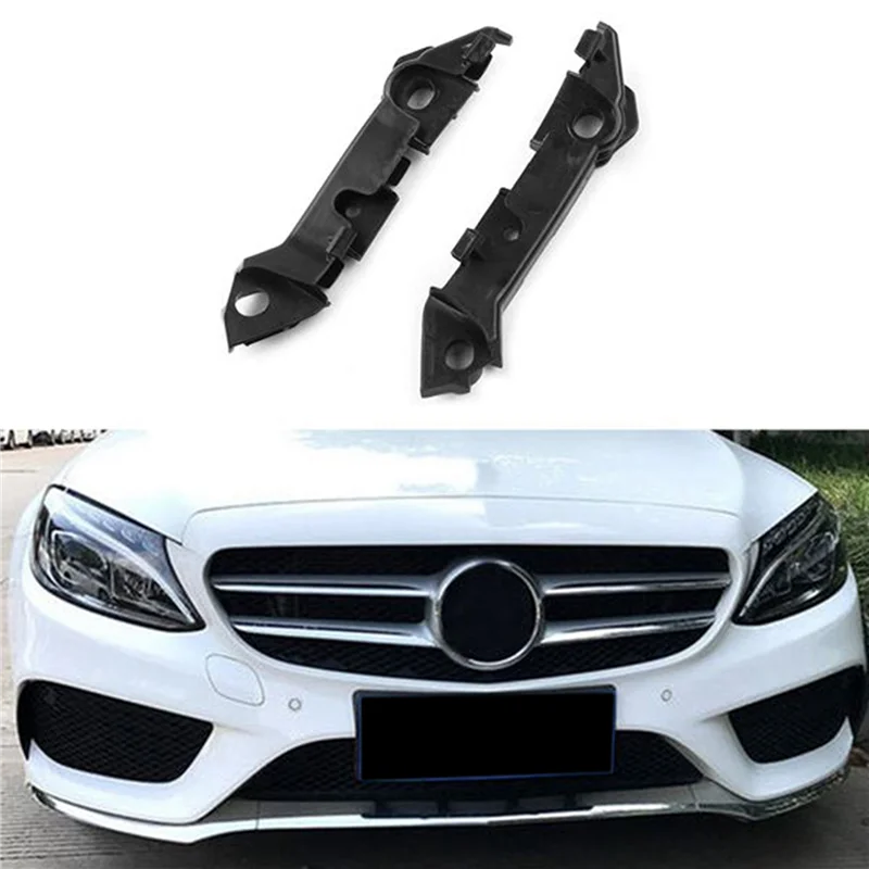 1Pair Front Bumper Mounting Rail Bracket 2058850821 2058850921 Fit for Mercedes Benz C Class W205 2014