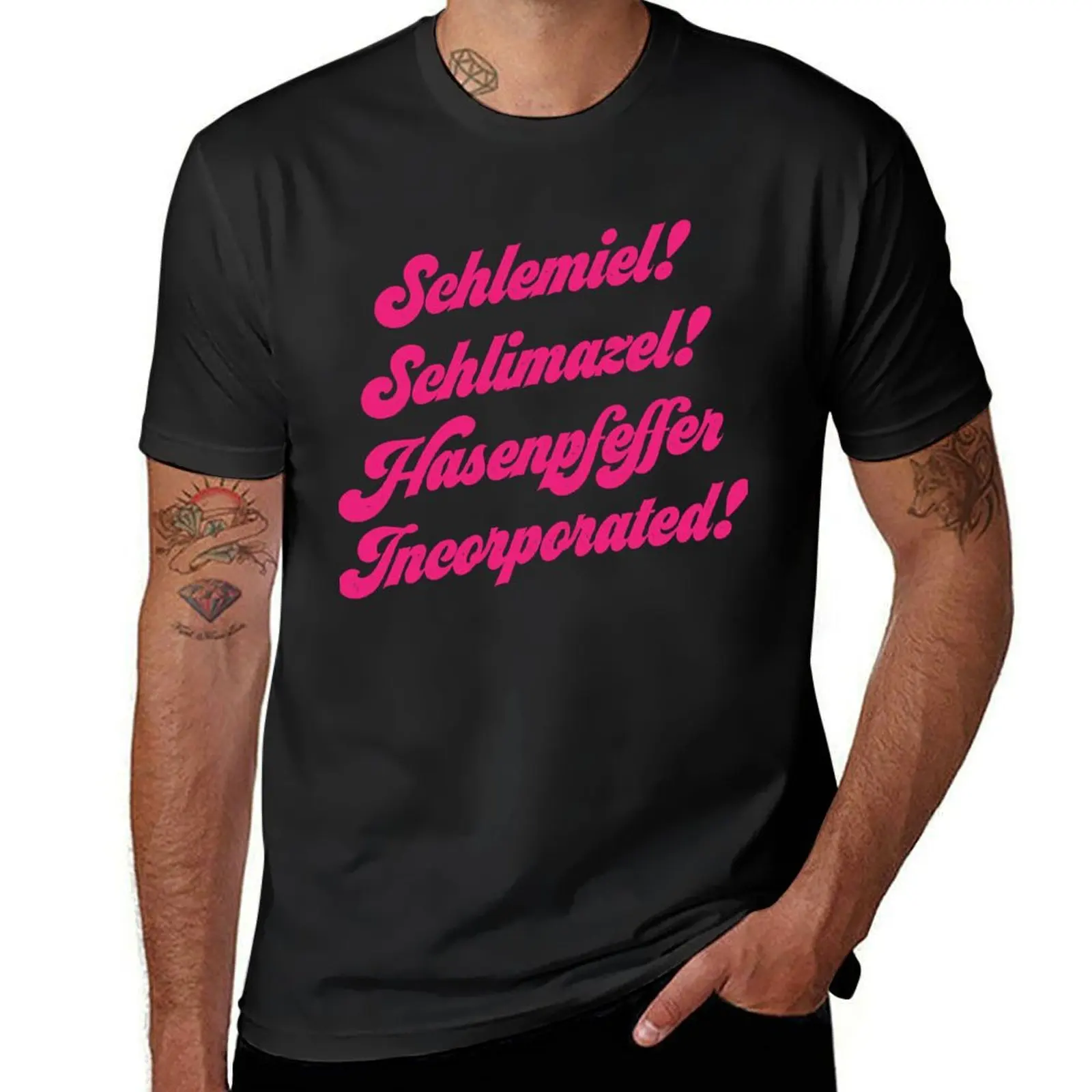 

Day Gift Schlemiel Schlimazel Hasenpfeffer Cool Graphic Gift T-Shirt oversized vintage mens t shirt