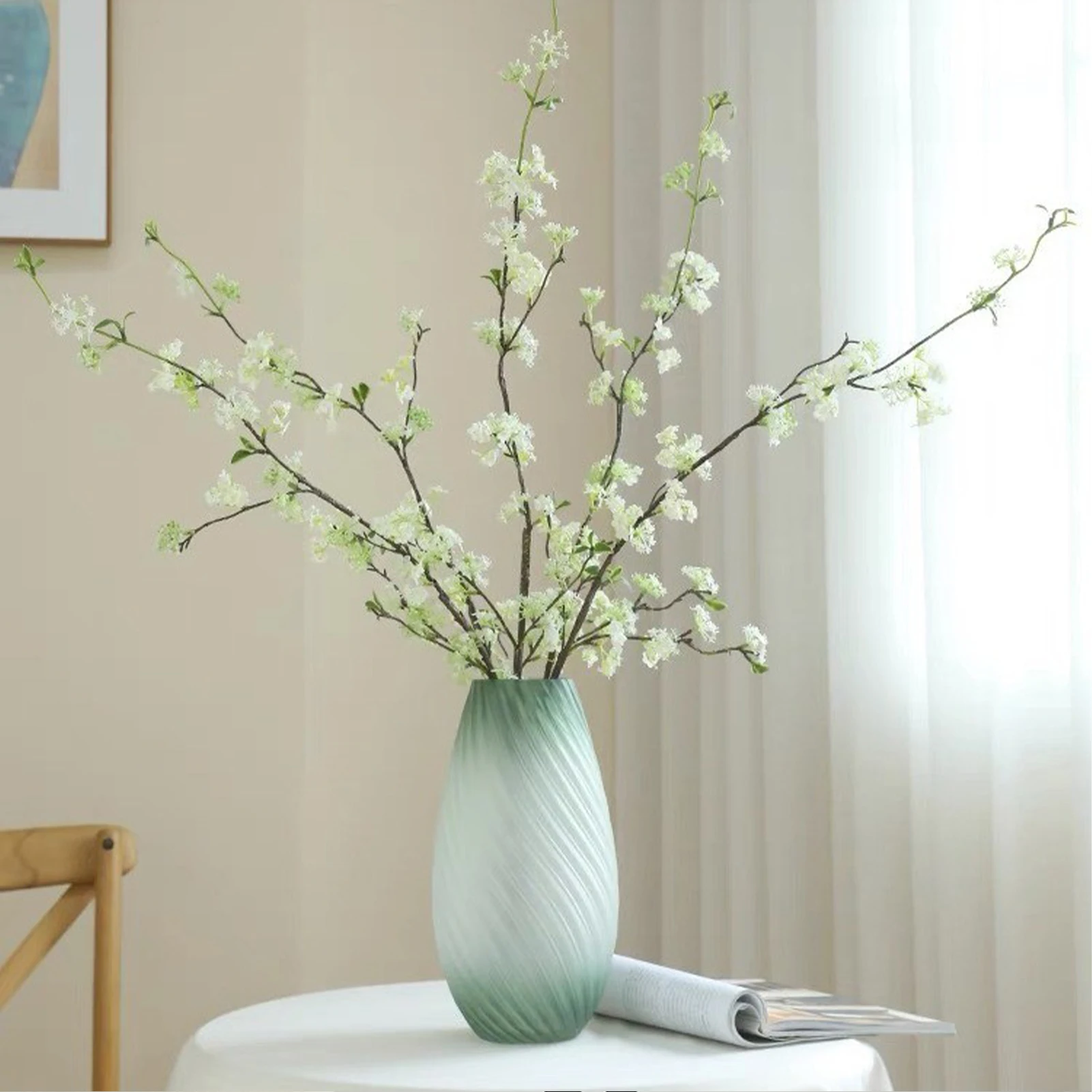 

4pcs Simulation Snow Snow Plastic Simulation Flower Insert Decoration