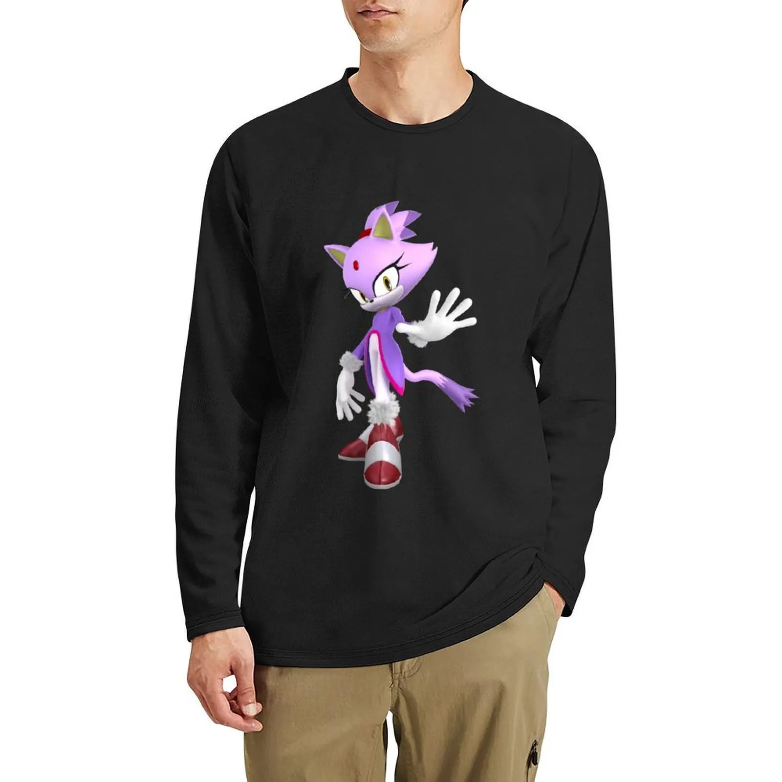 

Blaze Cat For Kids Long T-Shirt sublime t shirt heavyweight t shirts customized t shirts Tee shirt plain white shirts men