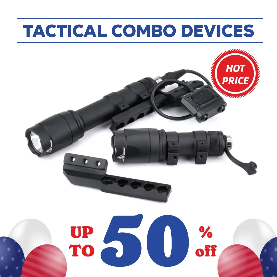 

Tactical M300A M600C LED Flashlight Metal CNC Aluminum Mod Button Pressure Switch 45°Offset Mount Base Fit 20mm Picatinny Rail