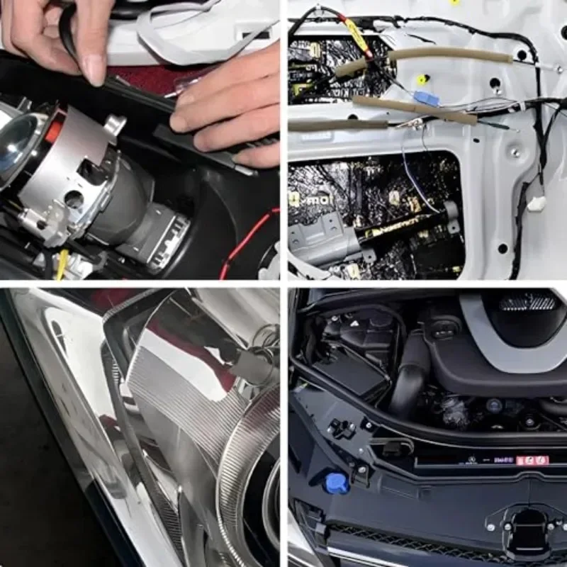 Neuer Butylkautschuk-Kleber Scheinwerfer-Dichtmittel Nachrüstung HID-Scheinwerfer Rücklicht-Schutzkleber Klebebänder Auto-Türdichtungszubehör – Detail 5