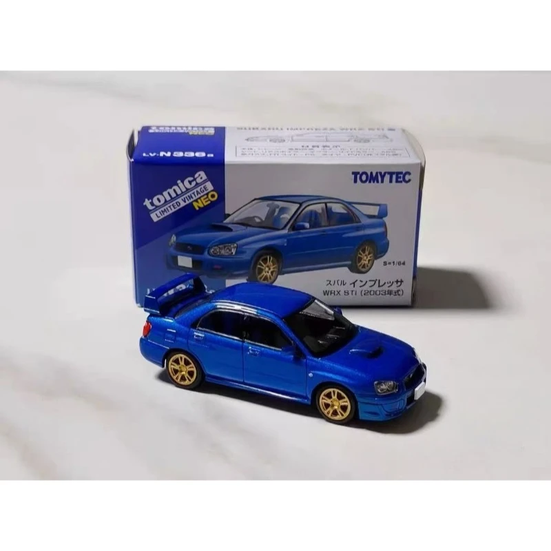 حقيقي في المخزون TAKARA TOMY TOMYTEC TLV 1/64 N336a سوبارو WRX STi سبيكة السيارات نماذج دييكاست ألعاب السيارات جمع الهدايا #3