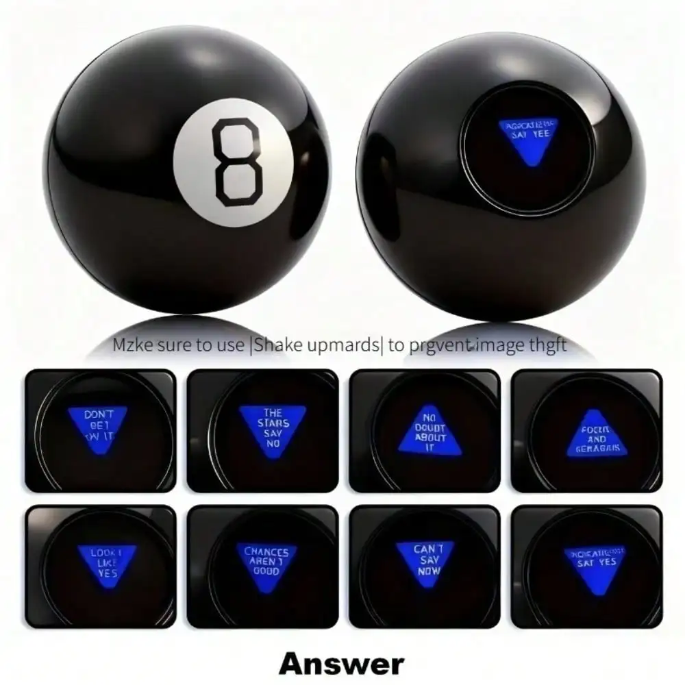 Shaking Prediction Magic Fortune-Telling Ball with Built-in Answers, Entertainment Toy    H5843DVE