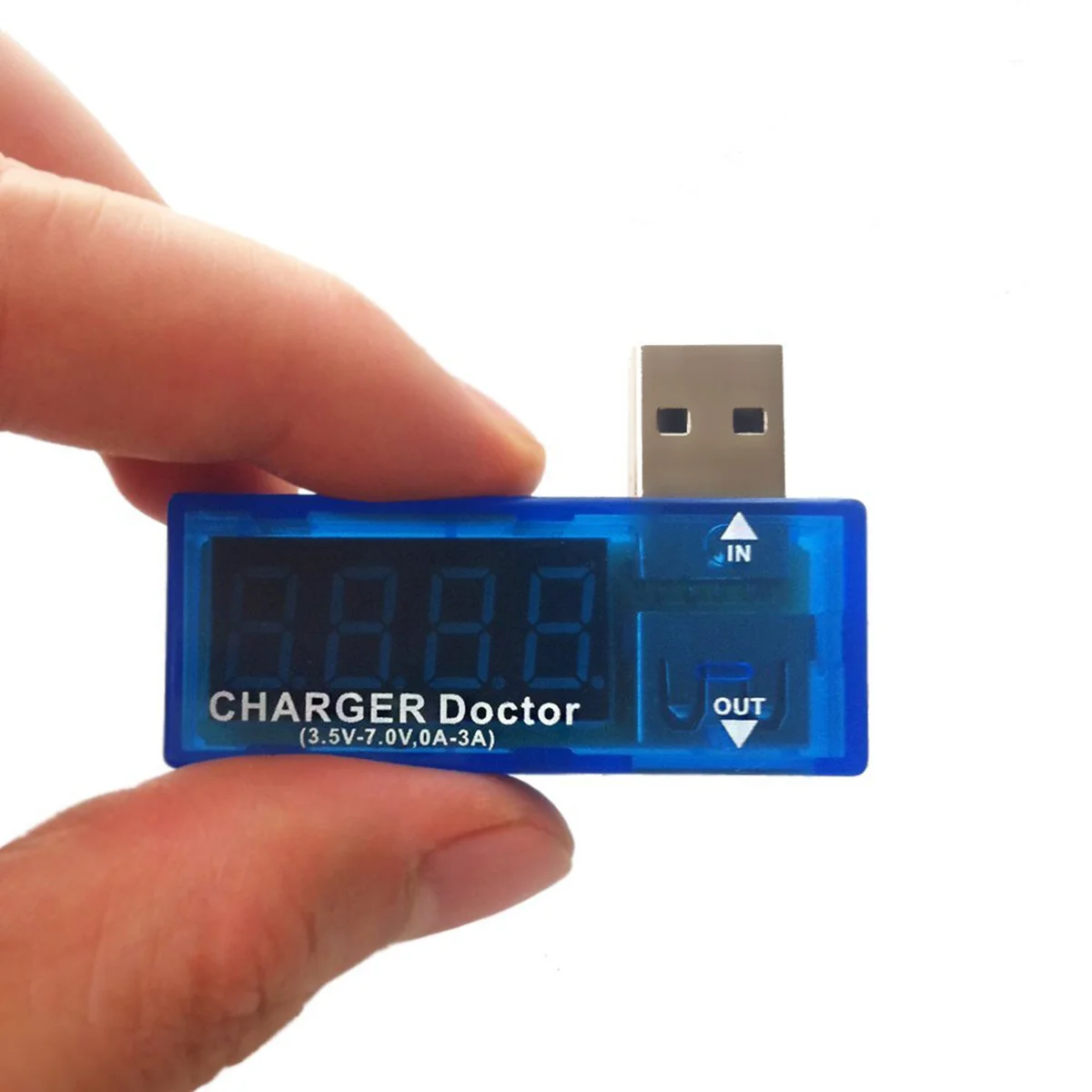 USB Power Voltage Current Multimeter Tester Monitor (Blue Cover) USB Voltage Current Multimeter