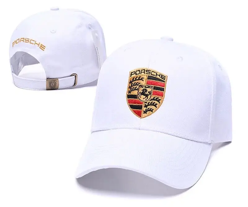 Embroidery Car Logo Snapback Baseball Cap Outdoor Adjustable Casual Hats For Porsche 918 Taycan Panamera Cayenne Boxster Cayman