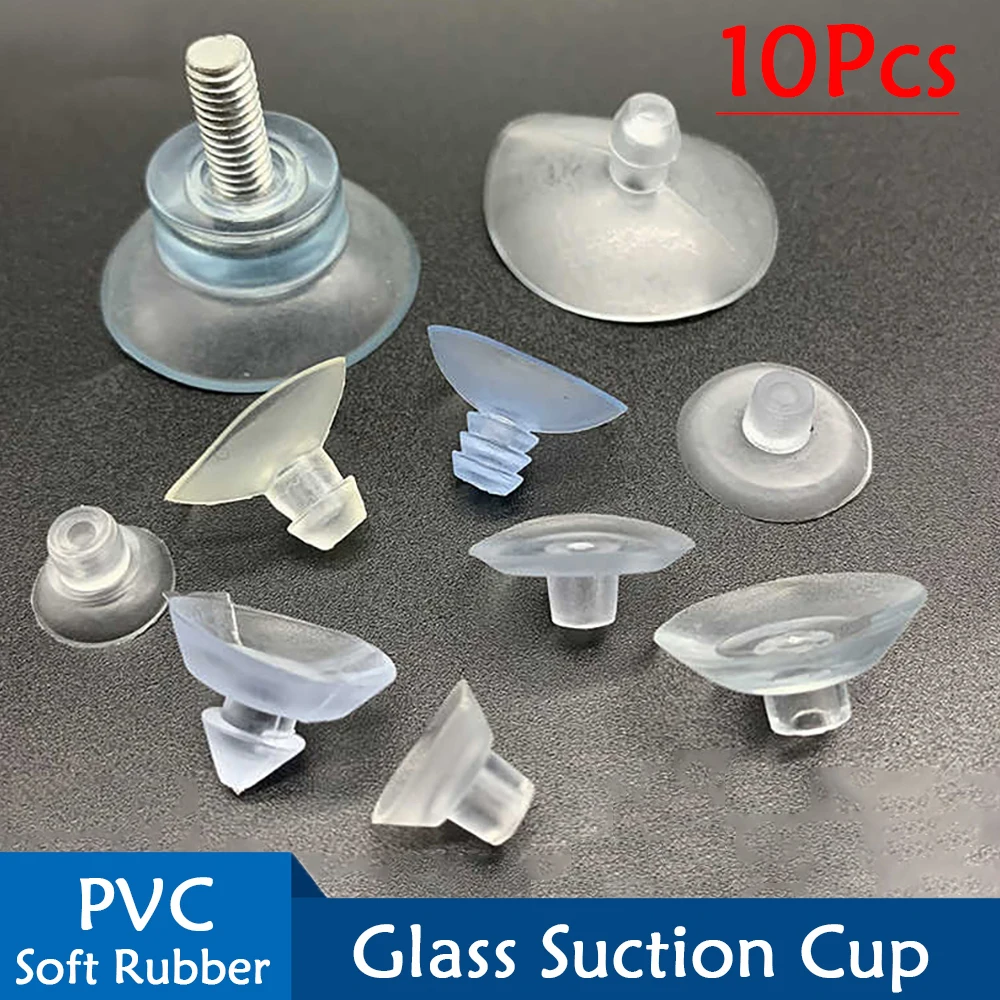

PVC Round Clear Sucker Glass Table Top Soft Anti Slip Pads Non Adhesive Bumpers Pad Plastic Suction Pad For Table Glass Top