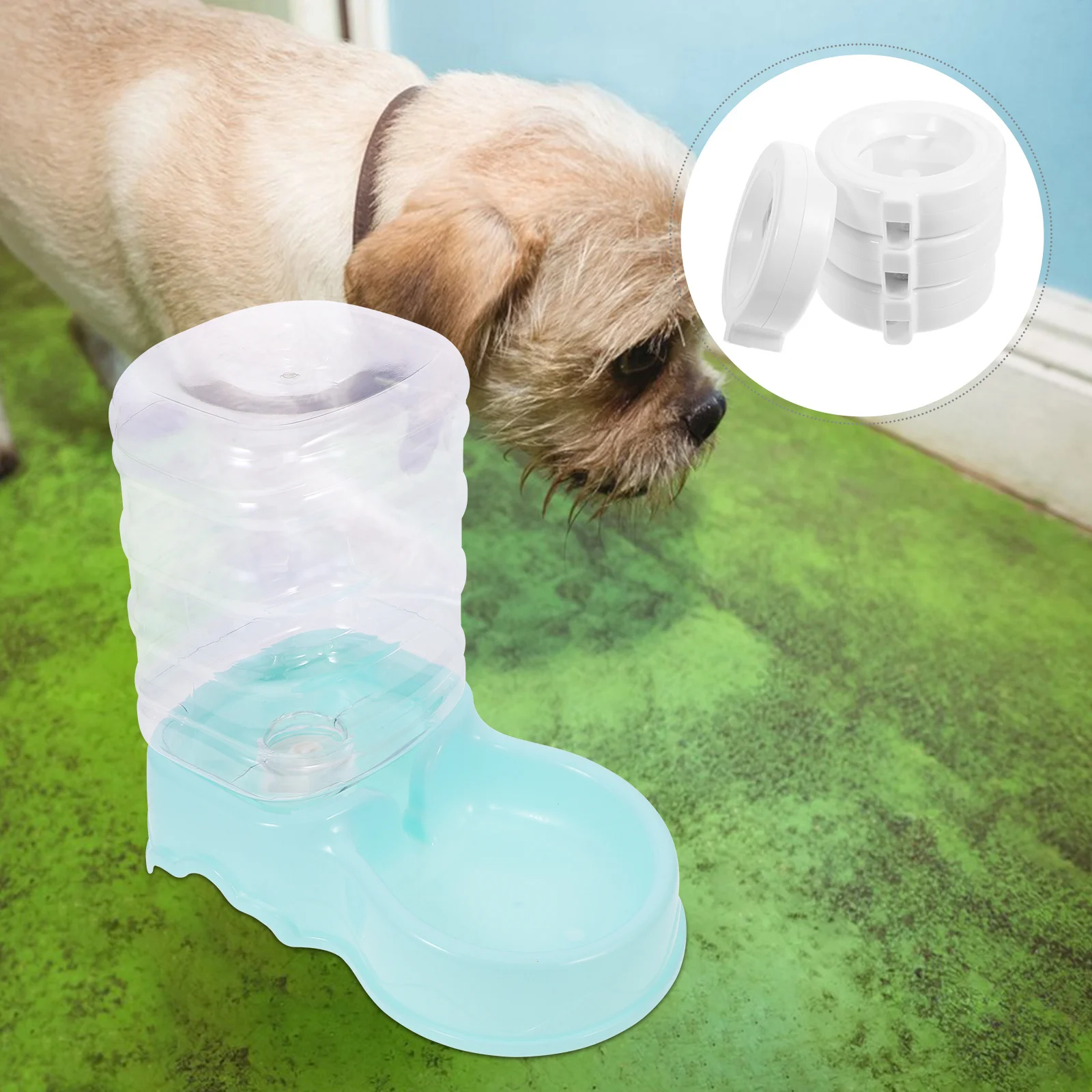 4Pcs Gravity Filter Cartridge Kit for Pet Water Fountain Replacement Filters Cat Dog Drinking Dispenser Accessories