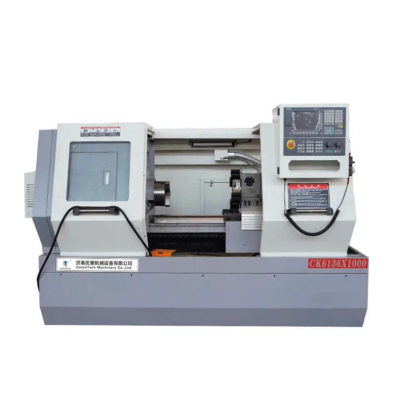 Horizontal Flat Bed CK6136 CK6140 CNC Lathe Machine GSK KND Milling with Control System
