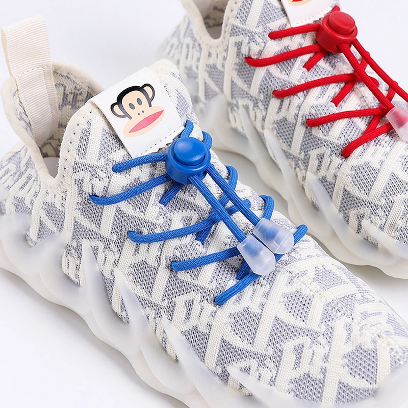 26 Colors Elastic Shoelaces For Sneakers Children's Shoe Laces Round Fixed Snap Lock Fast On And Off Artifact Lazy Shoelace