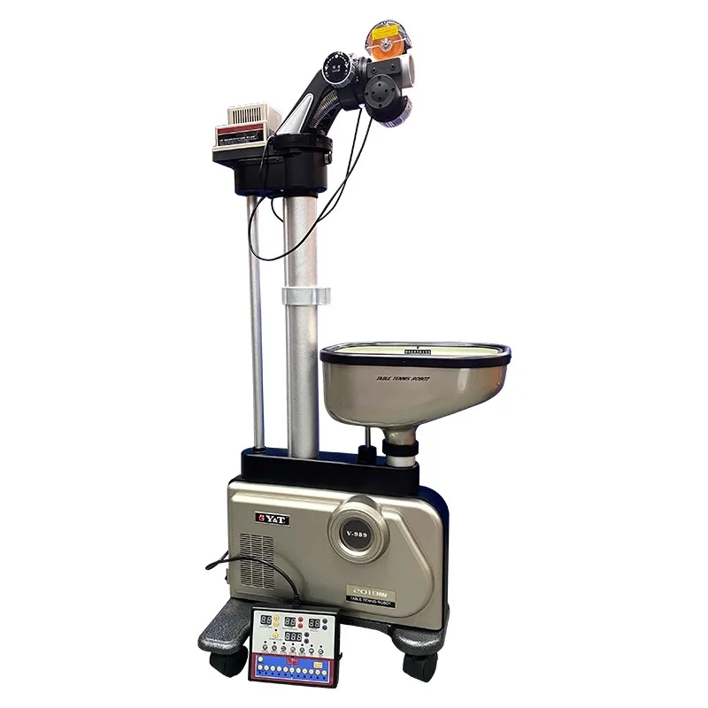Y&T V989 Auto-Recycle Table Tennis Robot Professional Indoor Use High Level Smart Serve  Table Tennis Training Machine