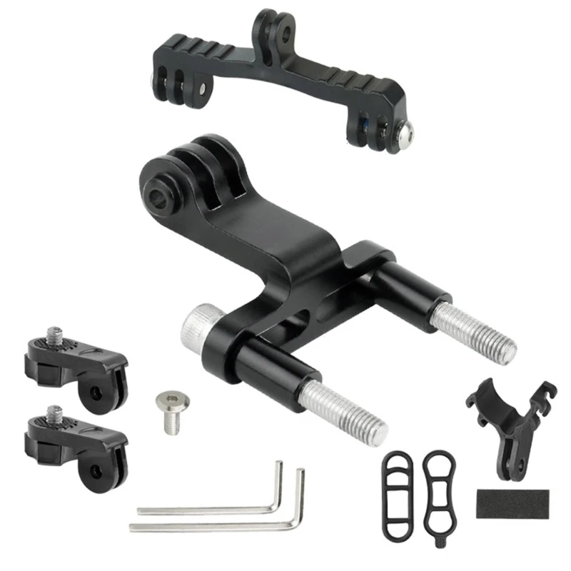 

Y1UB Aluminium-Alloy Bike Headlight Bracket Lightweight Flashlight Holder Bike Front Light Bracket Easy to Install