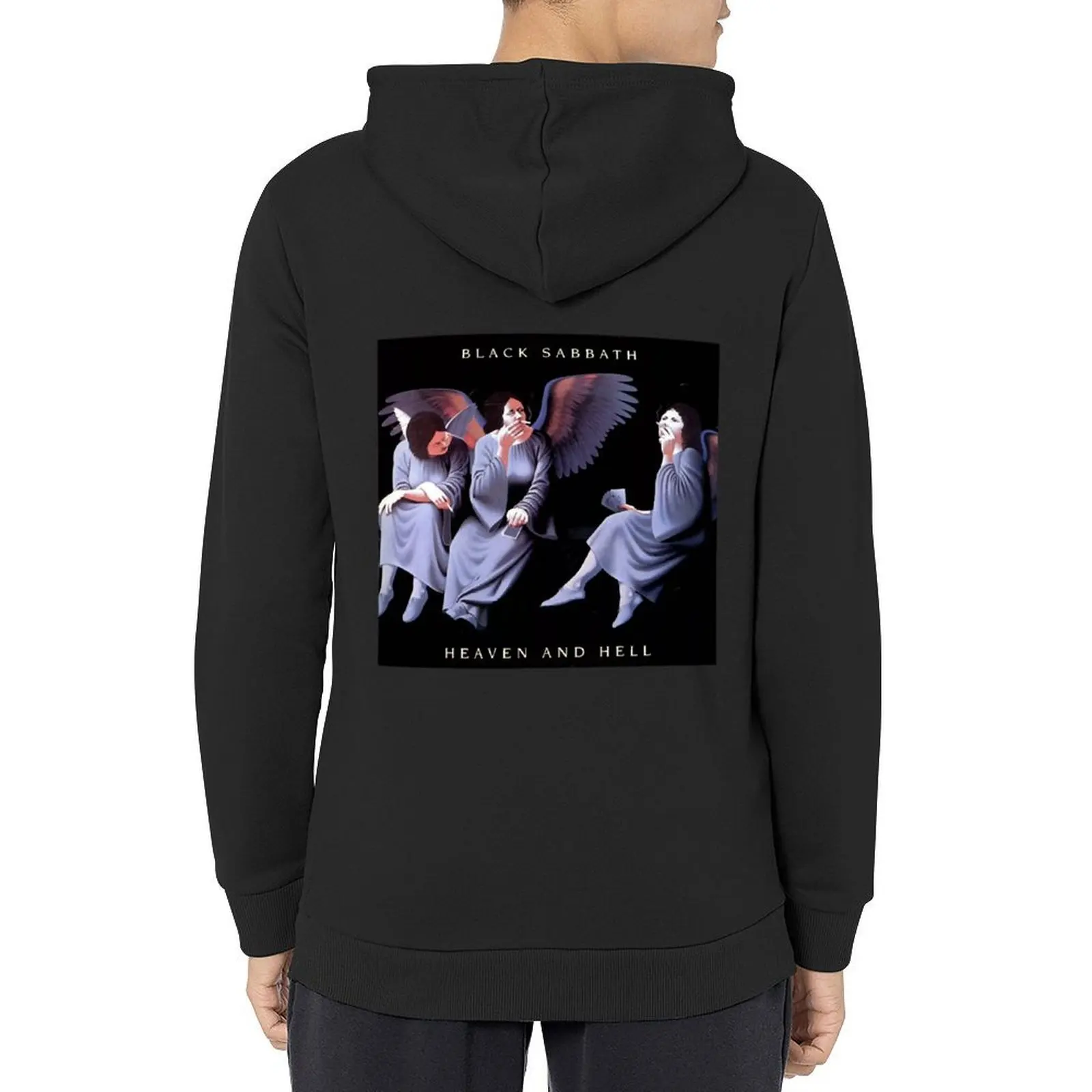 السماء والجحيم هوديي الرجال ارتداء الجرافيك تي شيرت الرجال الخريف سترة الرجال ملابس رجالية هوديس الرجال