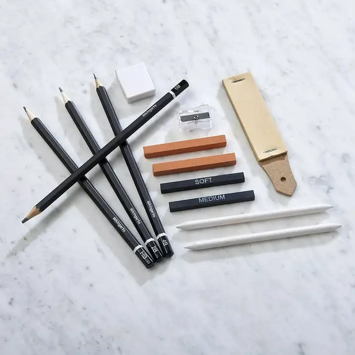 Kit de esboço e desenho KINGART, conjunto de 13