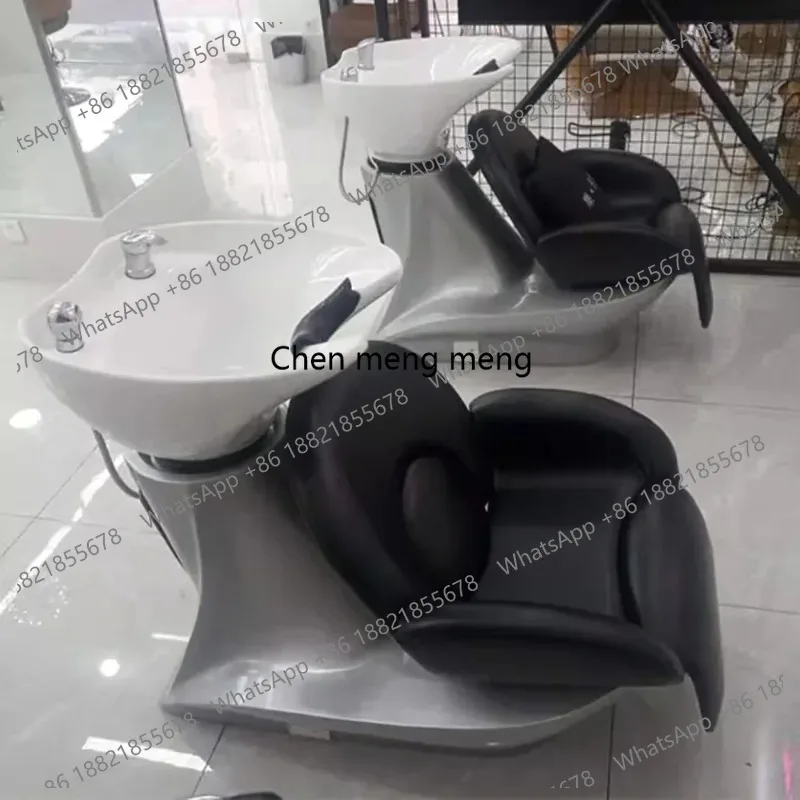 Unique Portable Shampoo Bed Simple Trendy Luxury Fashion Hair Shampoo Bed Lounge Ergonomic Cadeira De Barbearia Furniture