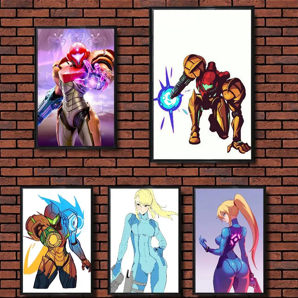 

Zero Suit Samus Metroid Samus Aran 21*30cm Poster Paper Print Home Living Room Bedroom Entrance Bar Cafe Art Painting Decoration
