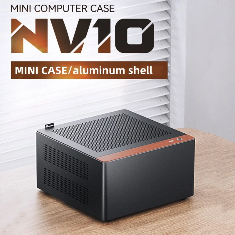 JONSBO NV10 Portable Desktop Chassis ITX MINI Full Aluminum Support 1U FLEX Power Supply Standing Or Lying Computer Case