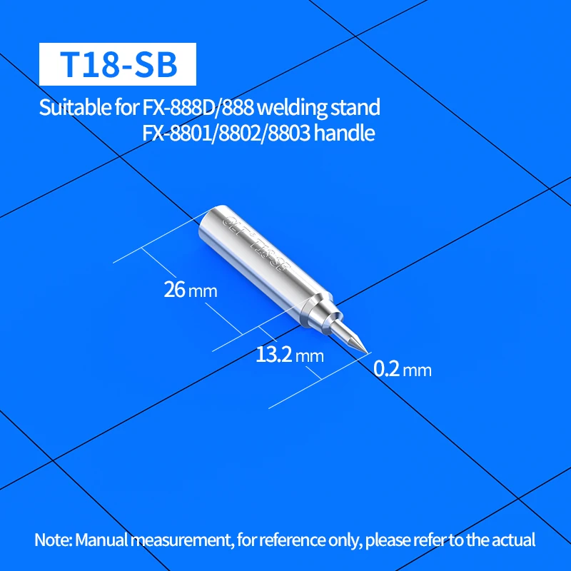 Puntas de soldadura T18 T18-D12, D08, D16, T18-D24, S4, BR02, BL I, T18-K, Fit, HAKKO, T18-D32, FX-888, FX-888D, soldador