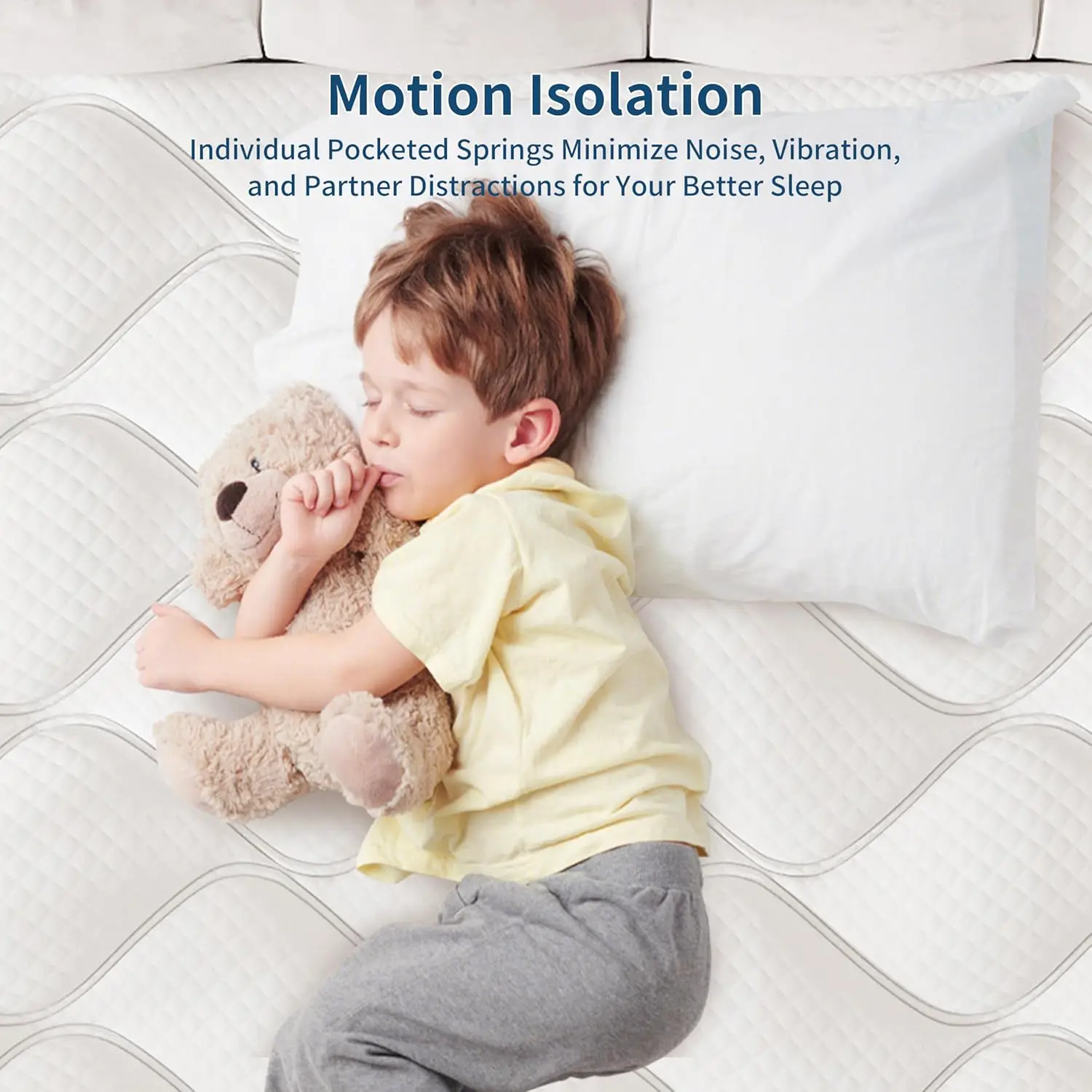 مرتبة كاملة الحجم 6 بوصة مرتبة هجينة سرير كامل في صندوق رغوة الذاكرة ونابض جيب فردي لعزل الحركة P