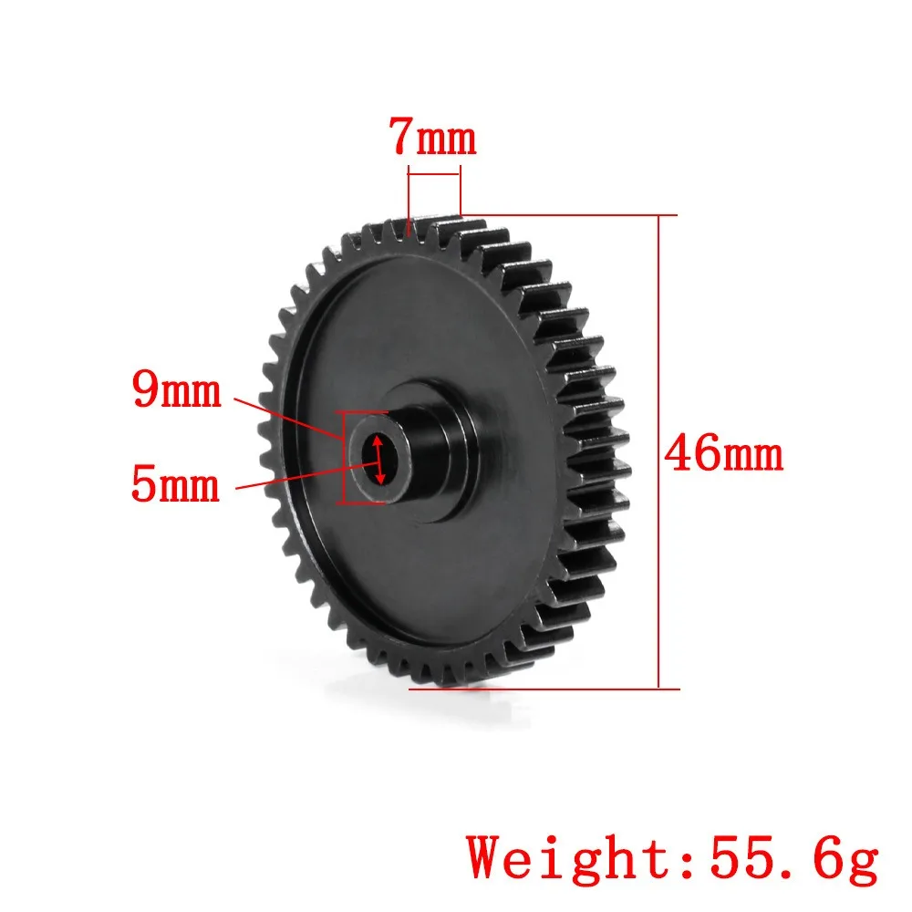 Hardened Steel Metal 44T Spur Gear Main Gear For 1/8 HPI Racing Savage XL FLUX Torland Truck RC TRUCK TORLAND Upgrade Parts