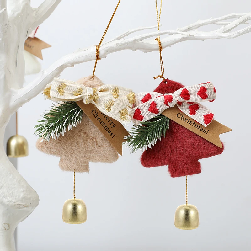 

Christmas Tree Hanging Pendants Happy New Year Bell Pendant Merry Christmas Decoration for Home 2025 Navidad Gift New Year Decor