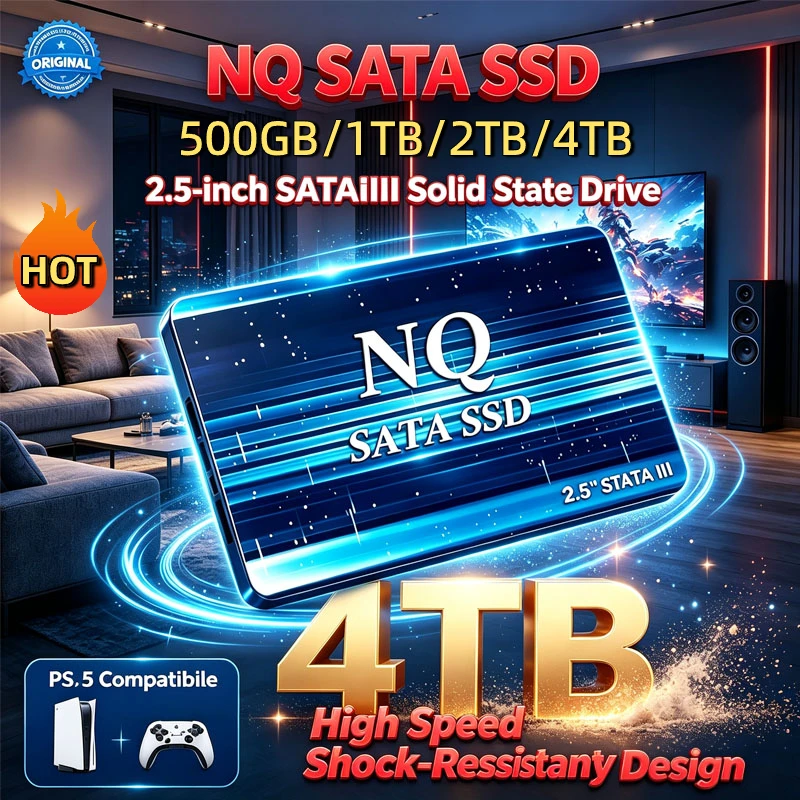 New 4TB SATA Hard Drive SSD 2TB 1TB Large Storage Capacity Hard Drive Disk Internal Solid State Drive for Laptop Capacity Secure