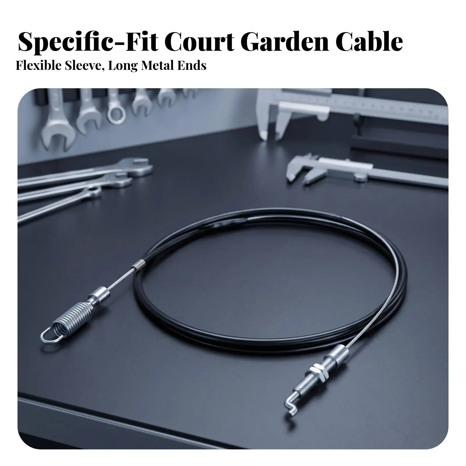 Mower Traction Cable with S Hook and Spring Hook for T484TR Garden Machinery