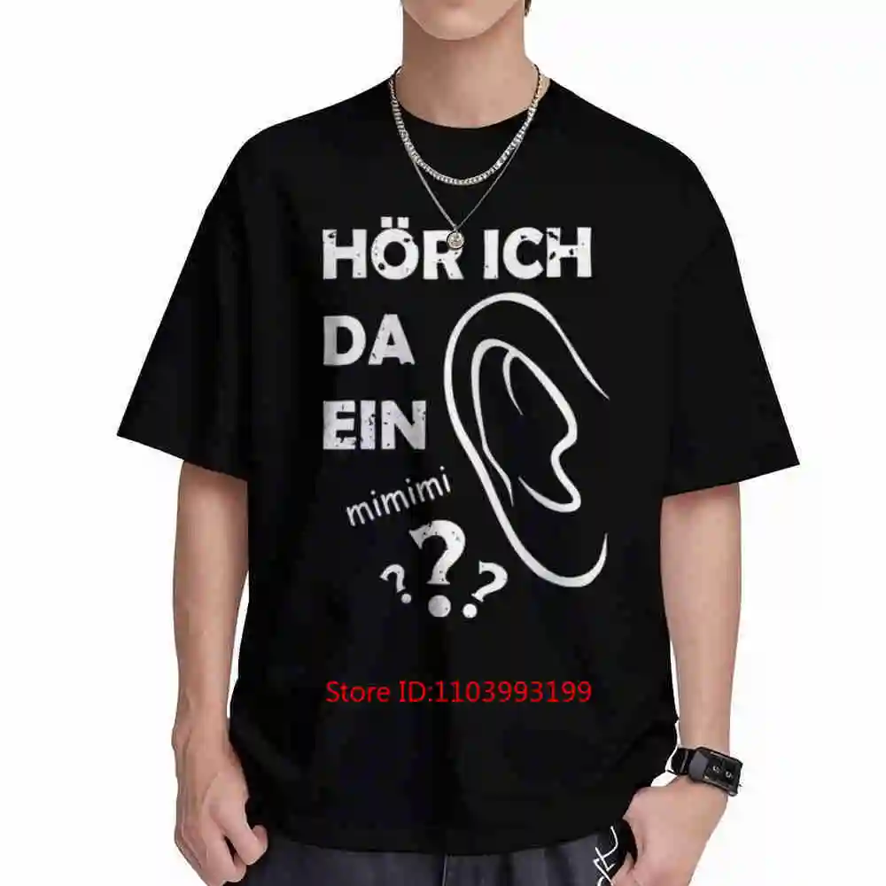 Do I Hear A Mimimi Funny Slogan Short Sleeve Tee 100% Cotton T-Shirt