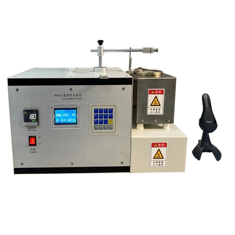 Solder tester for testing the solderability of enameled round and bundle wires