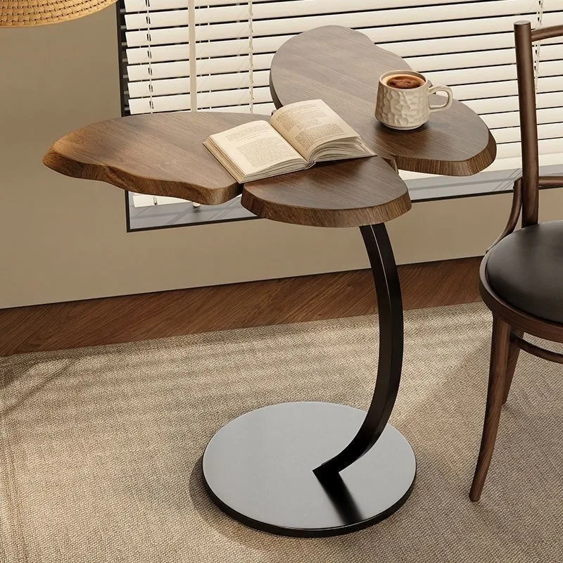Vintage Butterfly End Table, Irregular Creative Coffee Table, Luxury Mobile French Side Table for Living Room Bedroom