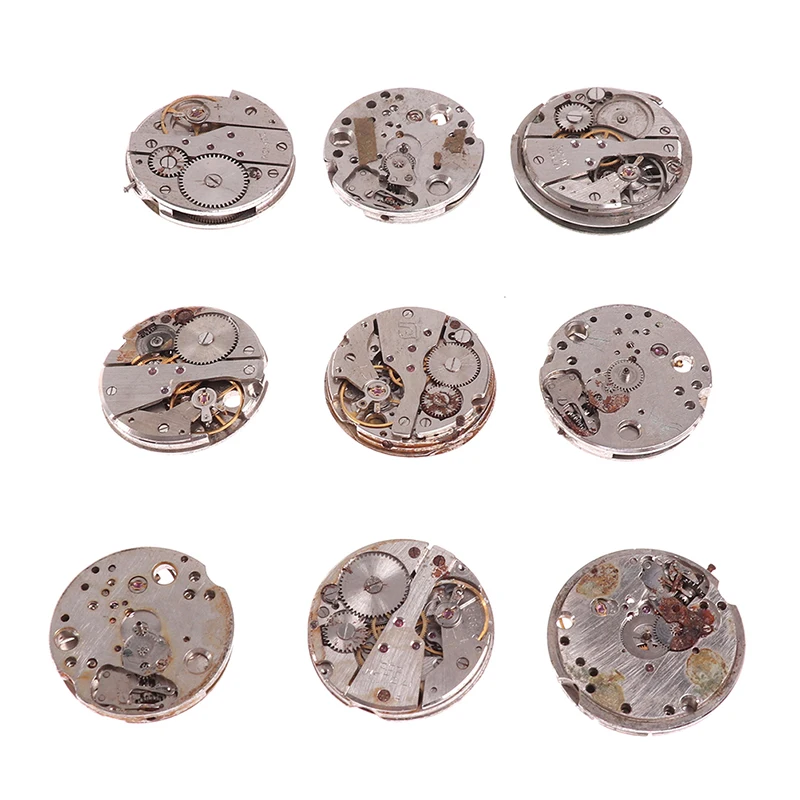 1PC Steampunk Old Watch Movement Parts Gears Cogs Wheels Assorted Art DIY