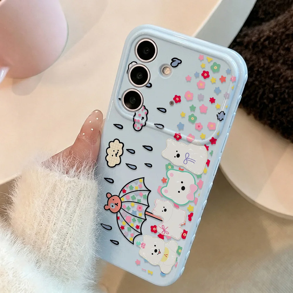 A Puppy Getting Wet In The Rain Phone Case For Samsung A56 A55 A57 A54 A36 A37 A35 A34 A17 A16 A15 A06 A05 A26 5G TPU Soft Cover