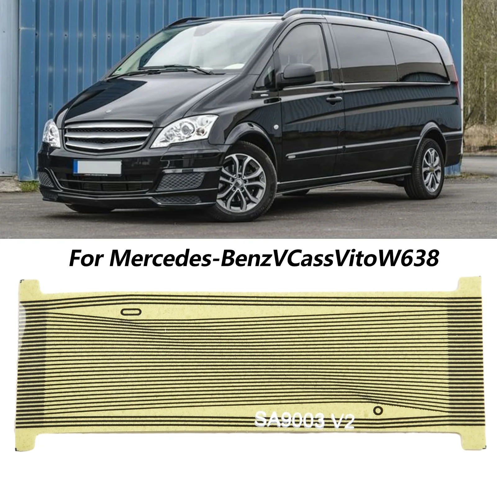 Placa de Cable de pantalla LCD de 1 piezas para mercedes-benz clase V Vito W638, instrumento de coche, reparador de Cable de pantalla LCD, electrónica de coche