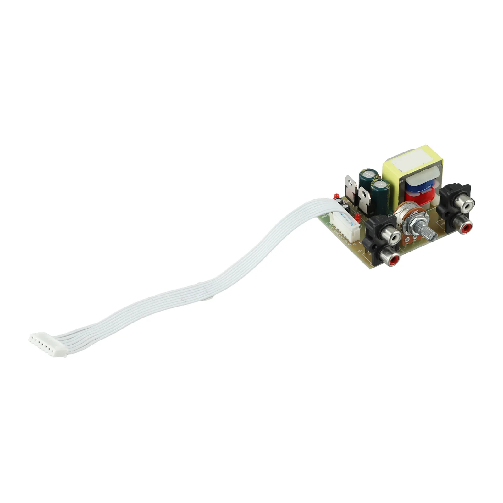 

Dual Power Regulated Output 5V Equalizer Power Supply Board With Volume Control AC 220V Input Size 64mm x 56mm