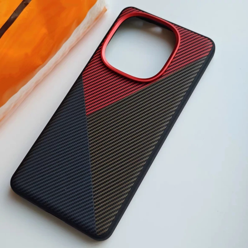 For OnePlus 15 Case Luxury PU Leather Carbon Fiber Pattern Skin Friendly Phone Cover For One Plus 15 OnePlus 15 5G Shell Bumper