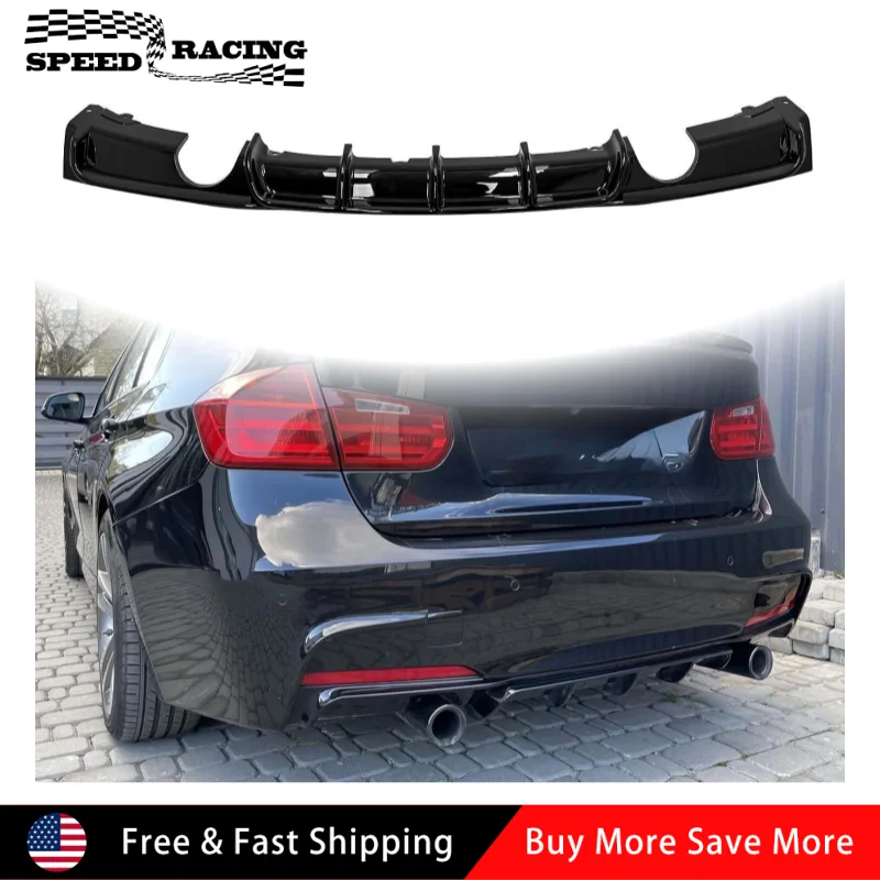 

Lower Rear Bumper Diffuser Lip For 2012-2018 BMW 3 Series F30 Sedan F31 Touring M-Tech Performance M Sport Bumper