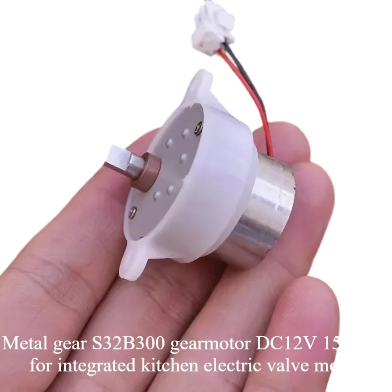 S32B300 DC12V 15RPM Metal Gearbox Motor,Low-Speed Reduction for Robot Arm,Smart Home Appliance,Industrial Automation&DIY Maker