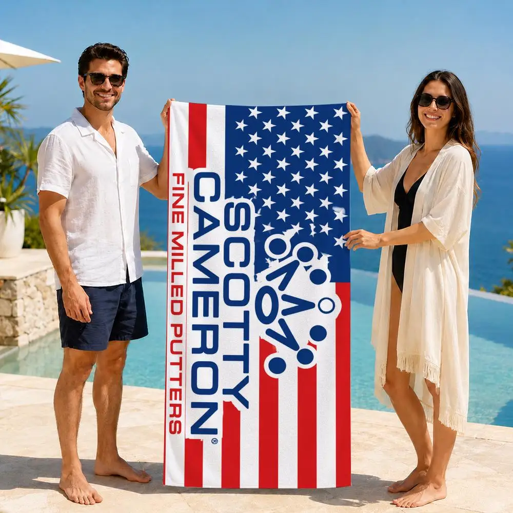 brand S-Scotty C-Cameron Towel Large print Quick Dry Microfiber Beach Towel face towel Soft Lightweight Gym Camping Spa