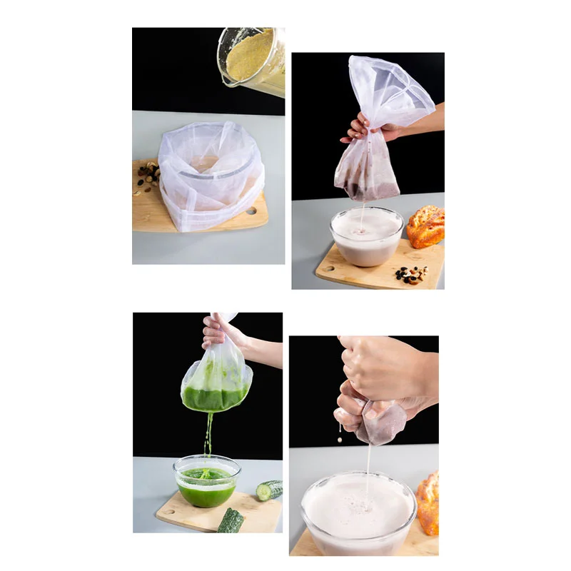 1PC Filter Bag Of Cooking Machine Soy Milk Juice Strainer Gauze Bag Mesh Bag 120 Mesh For TM5/TM6 Thermomix Machin