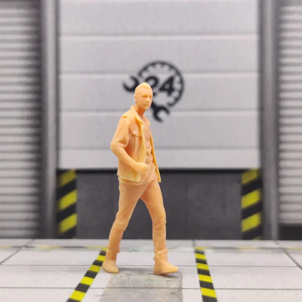 1/64 1/43 Modell Resin pace des Ungehorsams, junge mannlose Miniatur Diorama handgemalte T125-2nd