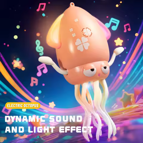 Child Electric Dancing Squid Toys Magical Dancing Octopus Electric Squid Sensing Funny Interactive Toys