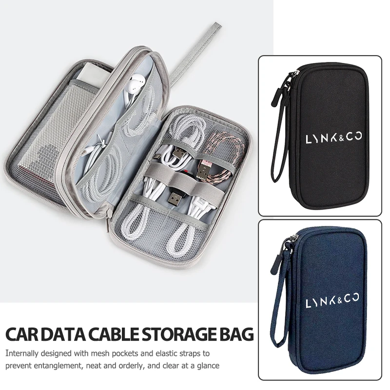 For LYNK&CO Portable Car driver's license Cable Gadget Card Pouch keys Storage Bag Phev 05 Phev 06 Phev 09 01 02 Hatchback 03