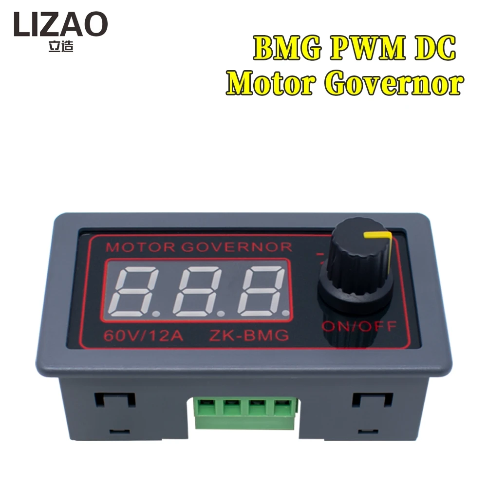 ZK-BMG DC5-30V/9-60V PWM DC Motor Governor Adjustable Speed Encoder Digital Display Duty Cycle Maximum Frequency 15A/20A