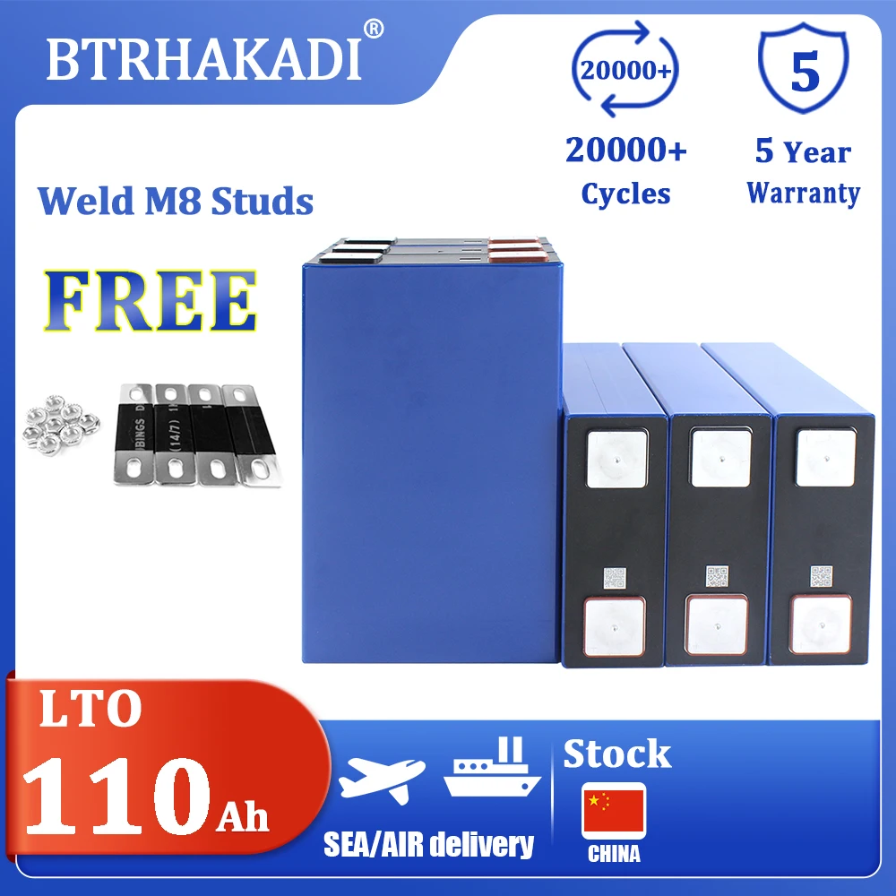 YINLONG 2,3 V 110Ah baterías prismáticas recargables de alta capacidad Original A grado nuevo celda 6-24 Uds para almacenamiento de energía DIY