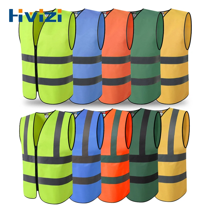 

Hi Vis Reflective Vest Working Clothes High Visibility Day Night Warning Safety Vest Traffic Construction Safety Clothing