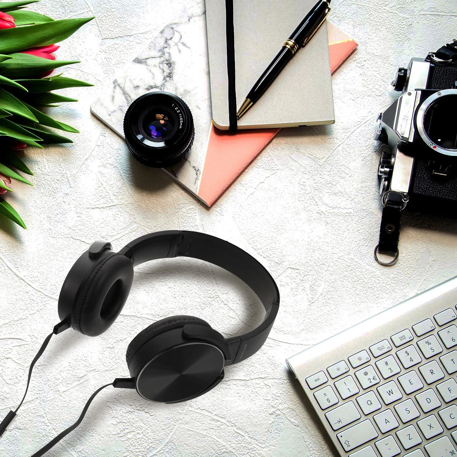 

1Pcs Head-Mounted Headset Comfortable Stylish Computer Gaming Music Stereo Portable Noise Reduction Headphone Phone