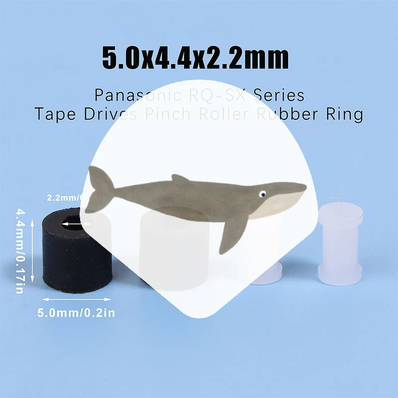 2Pcs Pinch Roller Rubber Ring For Panas RQ-SX Series Walkman Tape Drives Recorder Cassette Deck Audio Stereo Player