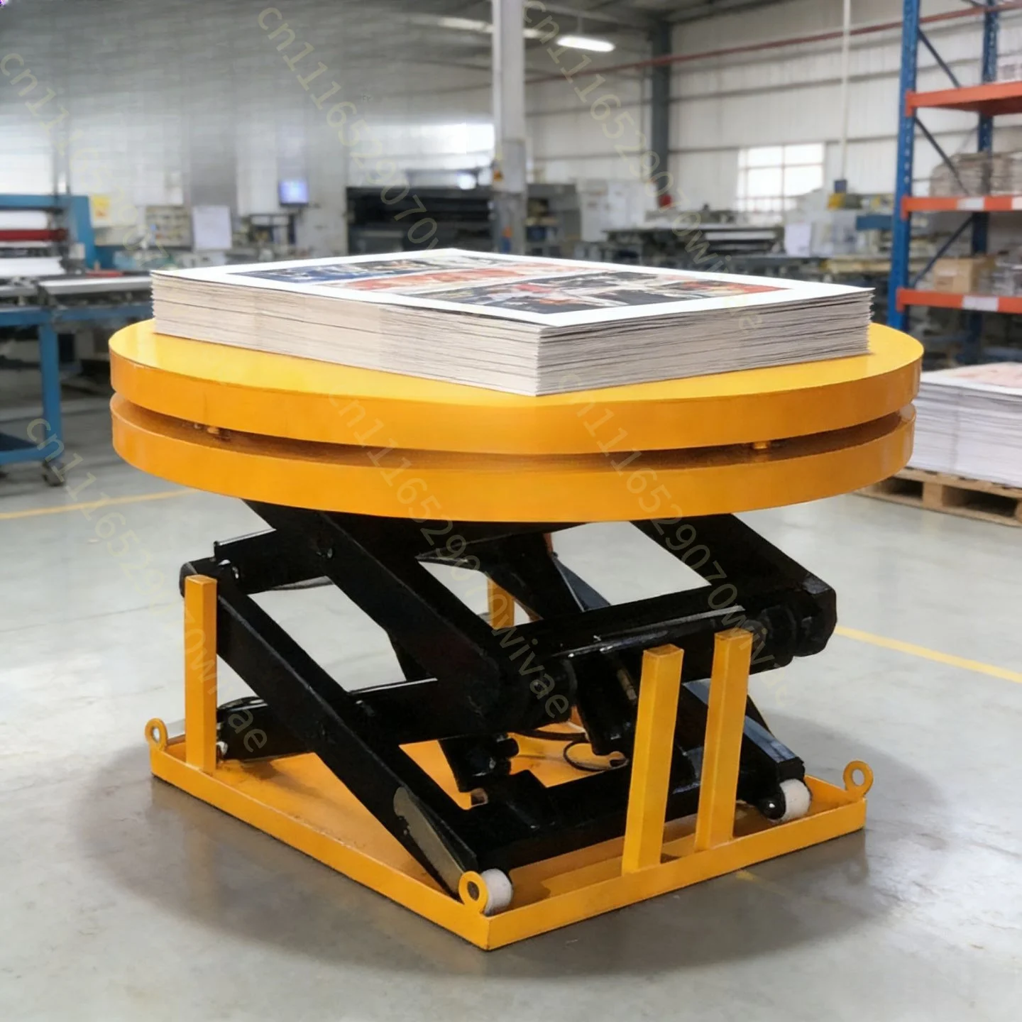 Cross-border countertop Rotatable solid lifting table Electric lifting platform 360 degree rotating table