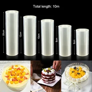 Mousse transparente bolo colares, filme surround, colarinho de acetato, DIY Chocolate Bolo Decoração Ferramenta, Tira de sobremesa 7 principais vendas acetato em rolo - №2